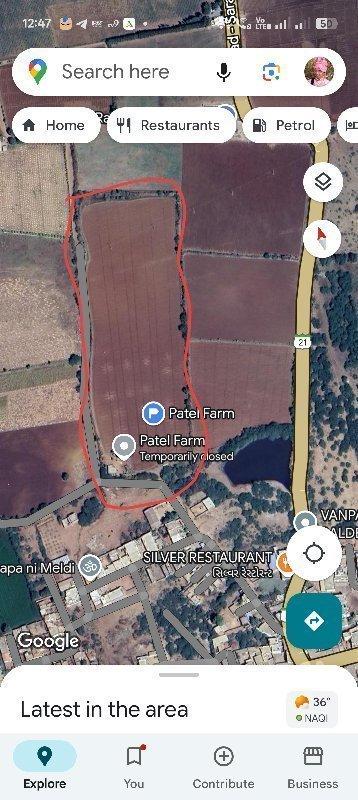 21.9 વિઘા જામીન વેચવા ની છે