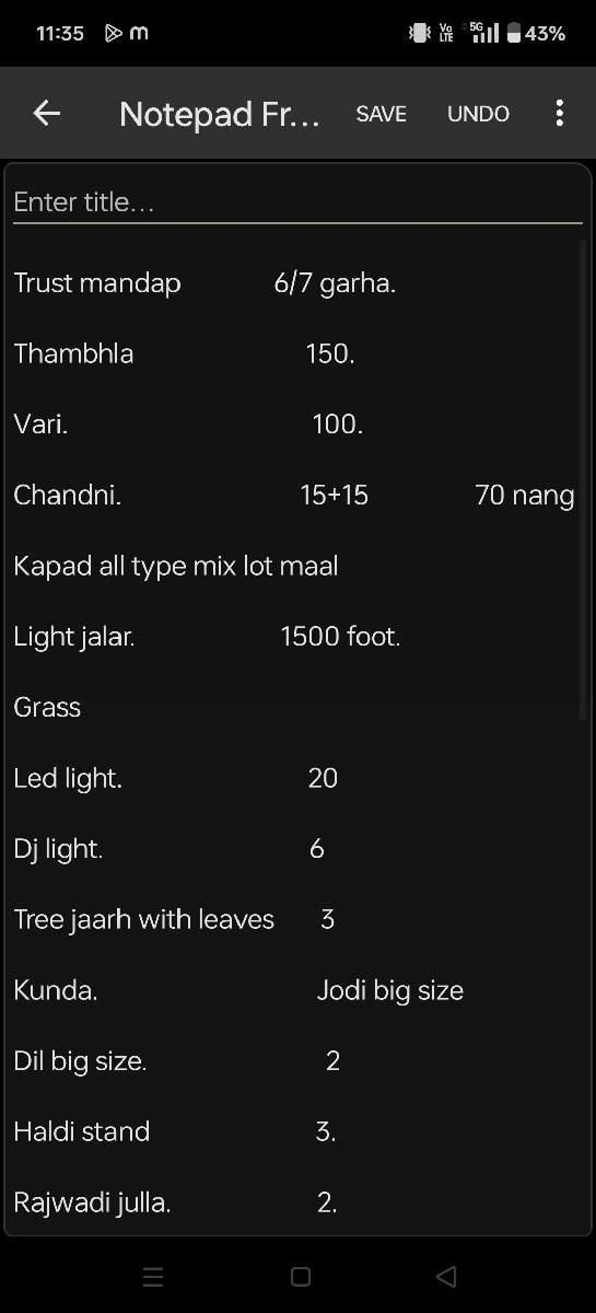 mandap nu saman devanu chhe