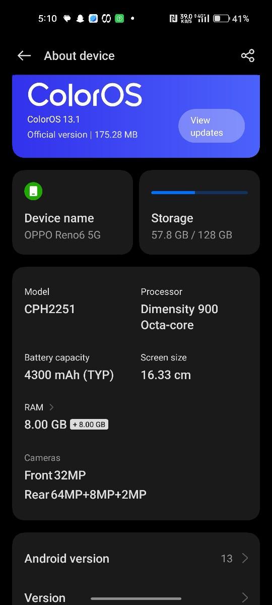 oppo Reno 6 5g