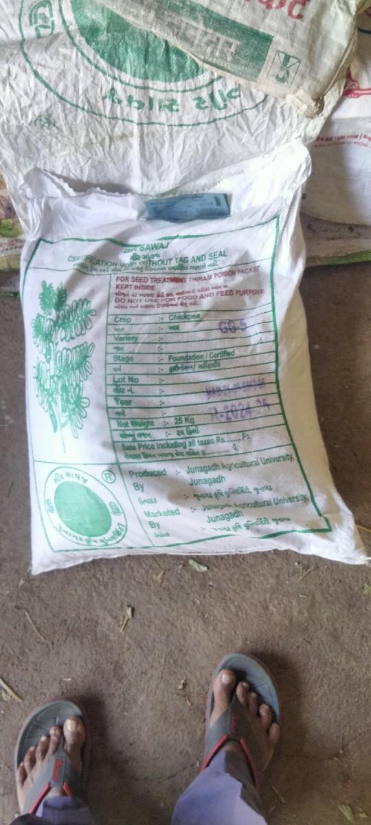 ચણા નું બિયારણ વેચવા નું છે