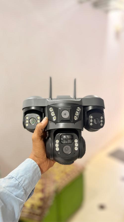 4G solar CCTV camera 
5mp camera 3 lenses
