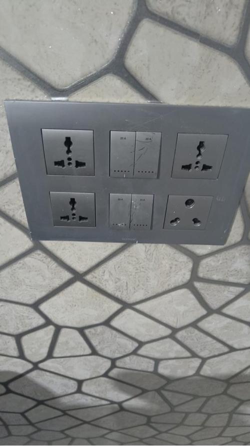 Different type of fans , switches , switch boards and lights