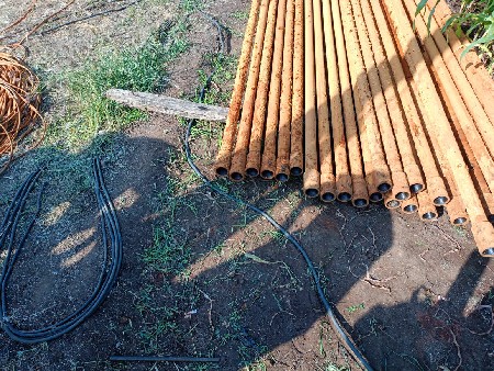 લોખંડ ની લાઈન વેસવાની છે