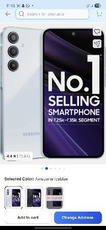 sumsung a 35 
exchange chalse