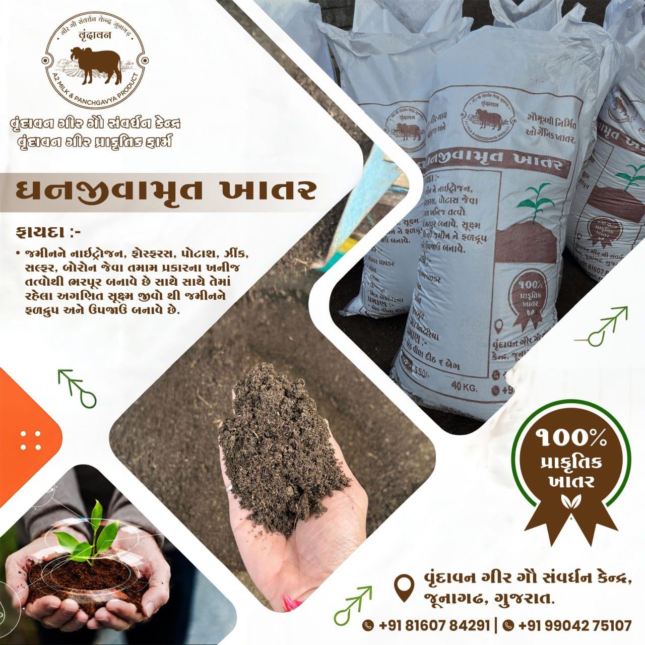 🌱 ધનજીવામૃત ખાતરથી જમીનને આપો કુદરતી તાજગી! 🌾