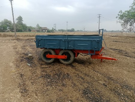 મીની ટેકટરનું કિશાન નું ફોરવીલ ટેલર