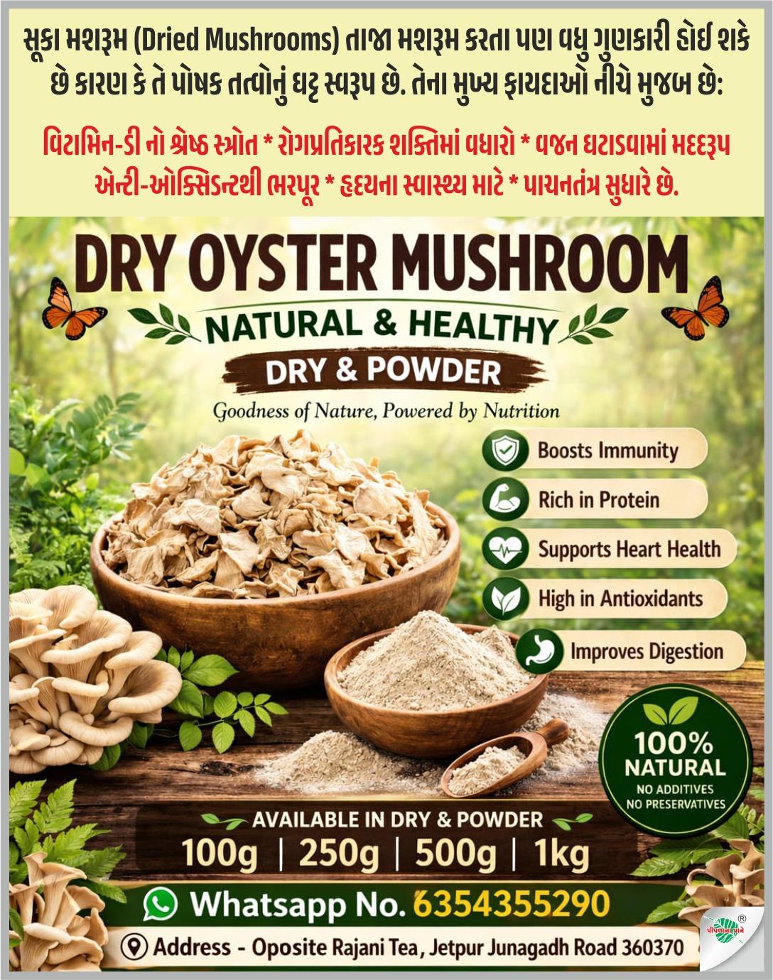 સૂકા મશરૂમ