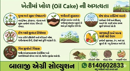 માછલી ખાતર, મરઘા ચરક
એરંડા, લીંબોળી