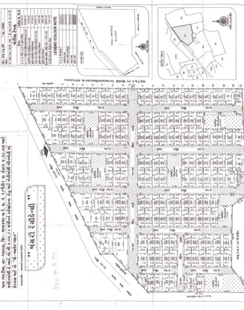 Dwarka baradiya bansari residency ma 96 number corner plot 1100/feet