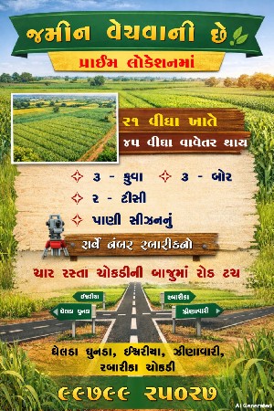 ખેતીની જમીન વેચવાની છે