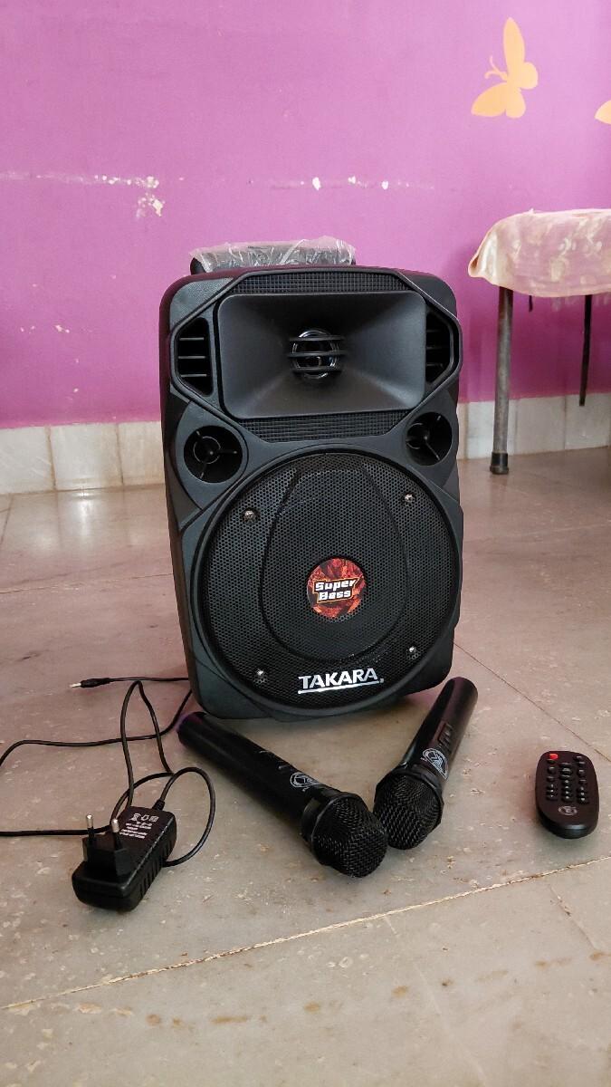 2 માઈક સાથે બ્લૂટૂથ સ્પીકર
