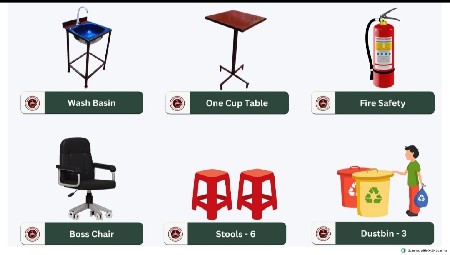 ચા નિ હોટલ નો સામાન