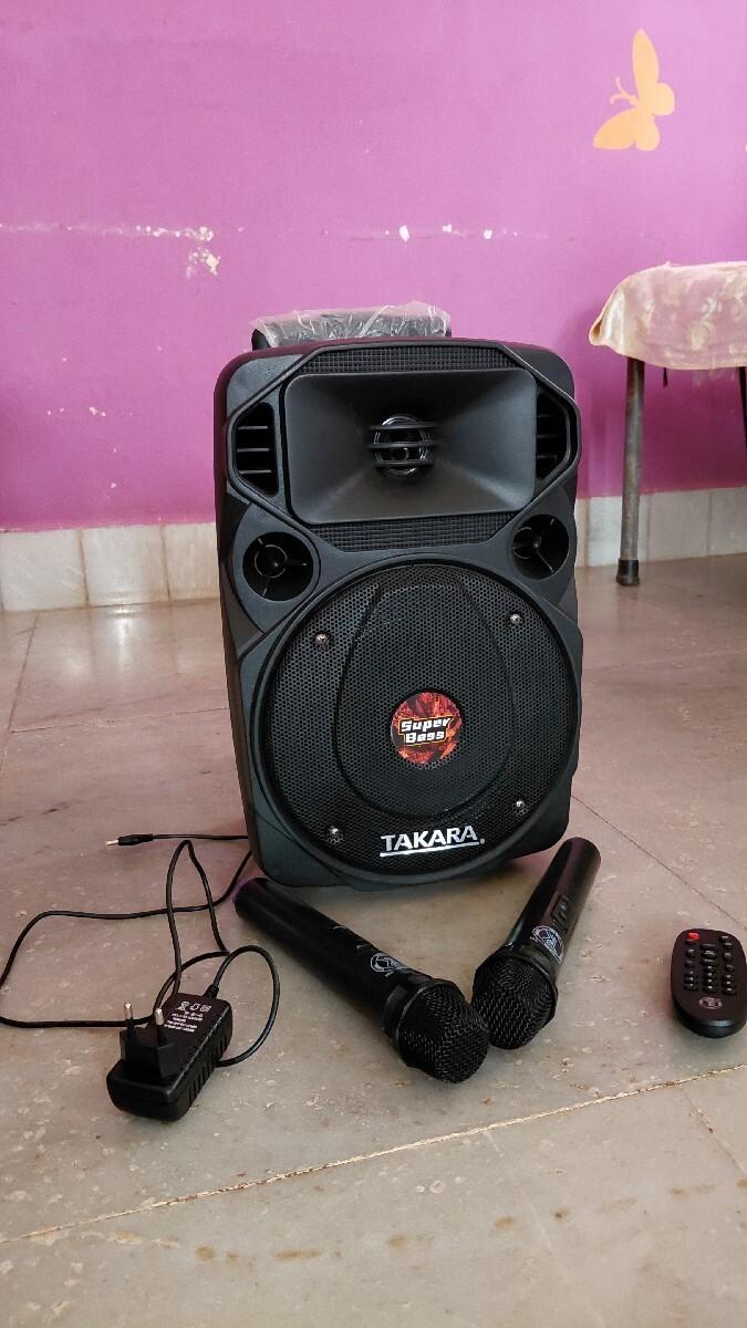 2 માઈક સાથે બ્લૂટૂથ સ્પીકર