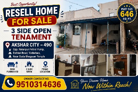 1BHK Tenament 3 Side open