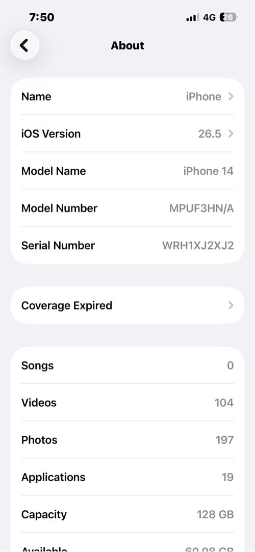 I phone 14 
86% betri