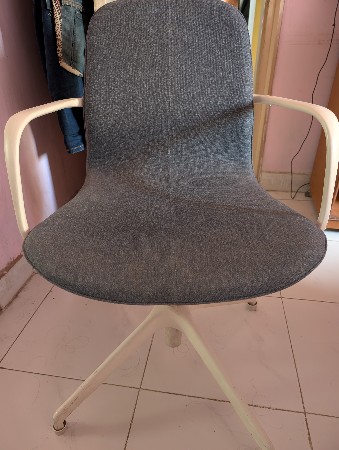 computer table and ikea chair