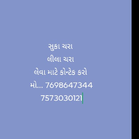 સુકા ચરા લીલા ચરા ના વેપારી