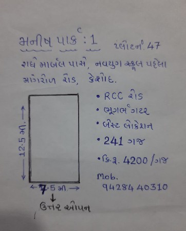 241 Gaj plot Near Mangrol road