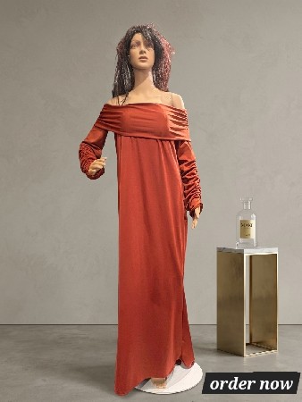 off the shoulder maxi dress