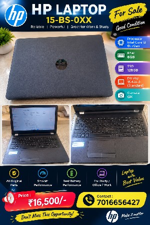 hp laptop intel I3 6th